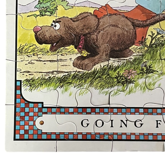 Vintage Sesame Street Bert and Ernie Summer Gone Fishing 60 Piece Puzzle 1980 - Picture 3 of 16